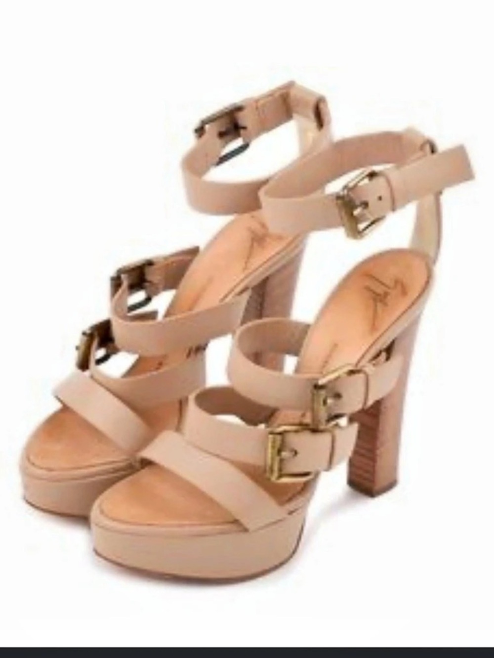 Giuseppe Zanotti Platform Heels in nude